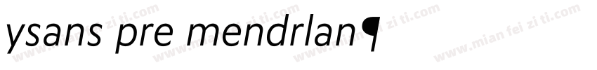 ysans pro mondrian字体转换
